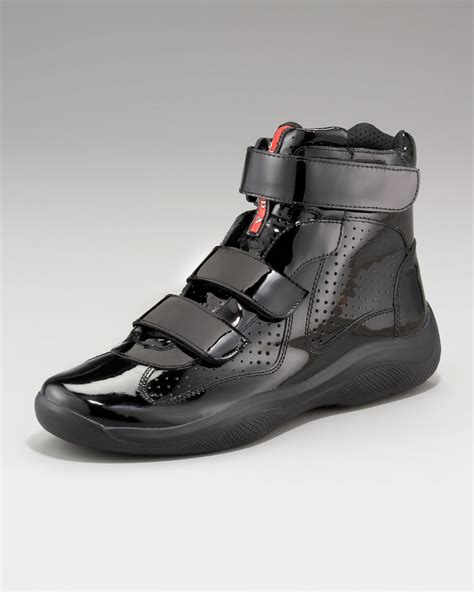 prada sneakers net a porter|high top prada sneakers.